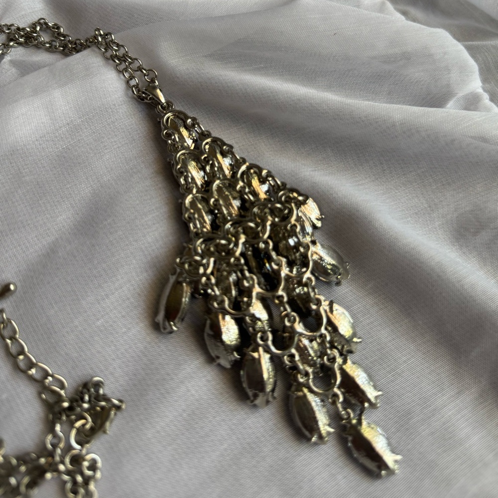 Chico’s Rhinestone Dangle Necklace - Picture 9 of 10